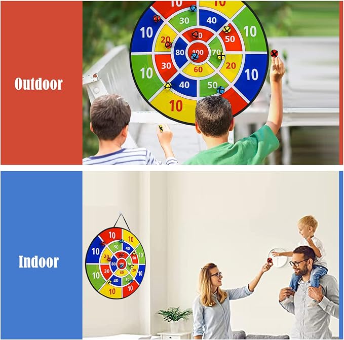 Dart Board Games for Kids Ages 3-12, Sticky Dart Board - Image 3