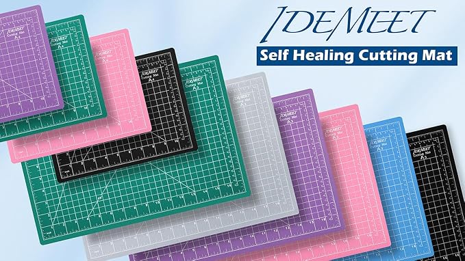 Density-upgraded 9"x12" Self Healing Cutting Mat, Idemeet Rotary Sewing Mat - Image 8