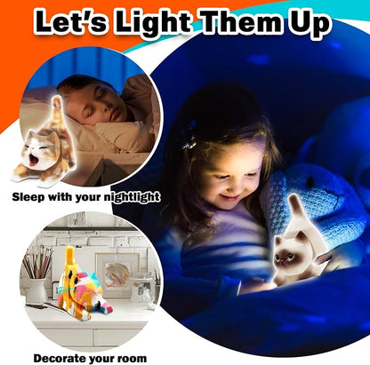 FUNZBO 4.3in Paint Your Own Cat Lamp Kit - Image 5