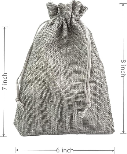 Palmhomee Pack of 25 Burlap Gift Bags - Image 3
