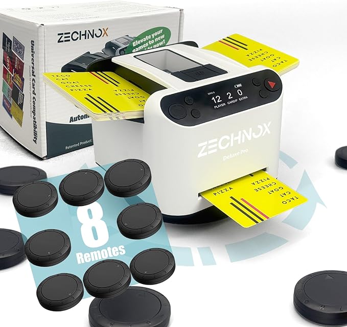 2025 New Smart 2-in-1 Automatic Card Shuffler and Dealer, Programmable Card by ZechnoX