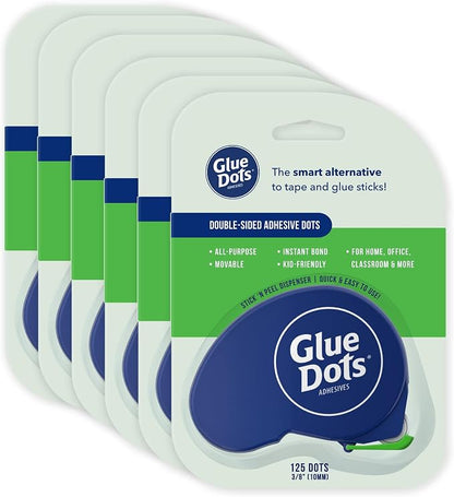 Glue Dots, Dispenser for everyday uses, 750 total dots, .375 Inches, - Image 2