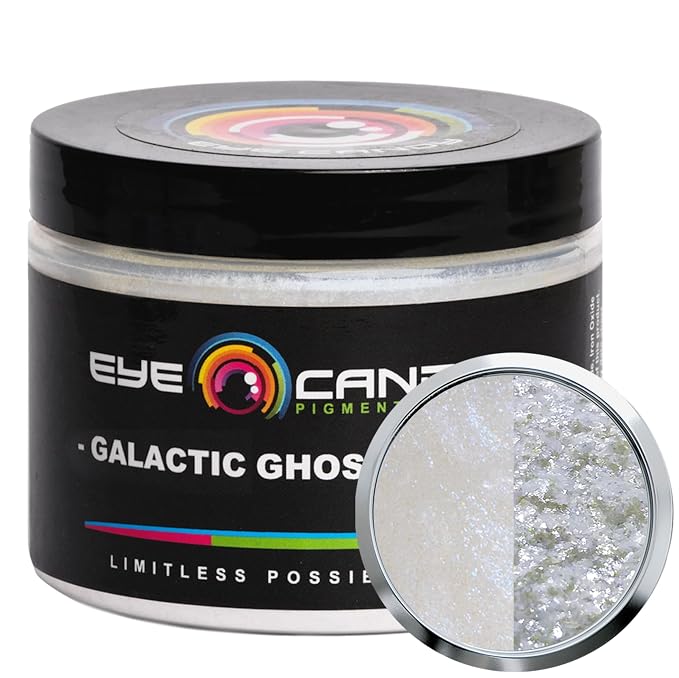 Mica Powder Pigment “Galactic Ghost Blue” Multipurpose DIY Arts and Crafts by EyeCandyPigments