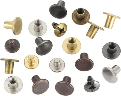 YORANYO 150 Sets 8MM Chicago Screws Leather Rivets - Image 3