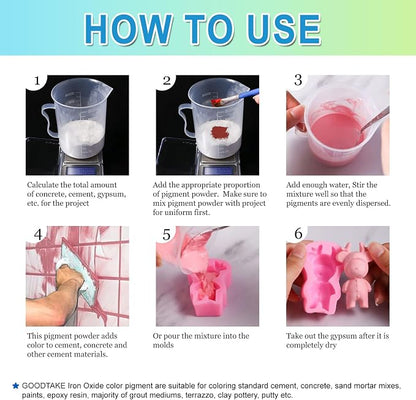 GOODTAKE Concrete Pigment, Concrete Cement Dye Color - Image 3