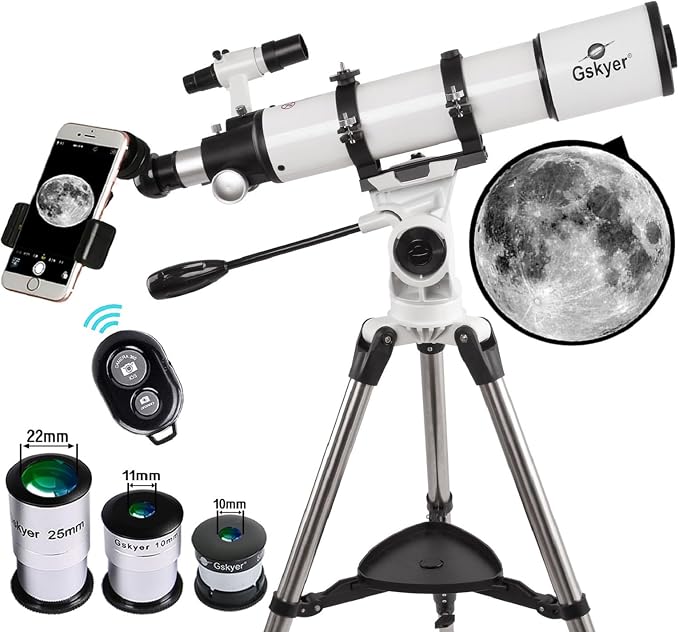 Gskyer Telescope 600x90mm AZ Astronomical Refractor Telescope by Gskyer