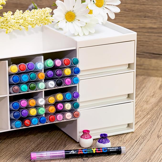 Guangna Acrylic Paint Markers, 12 Colors - Image 7