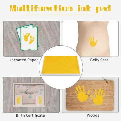 Ink Pad, 5x4'' Washable Non-Toxic Ink Stamp Pad - Image 4