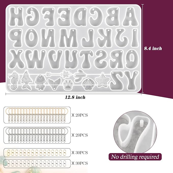 Actvty Alphabet Keychain Molds - Image 2