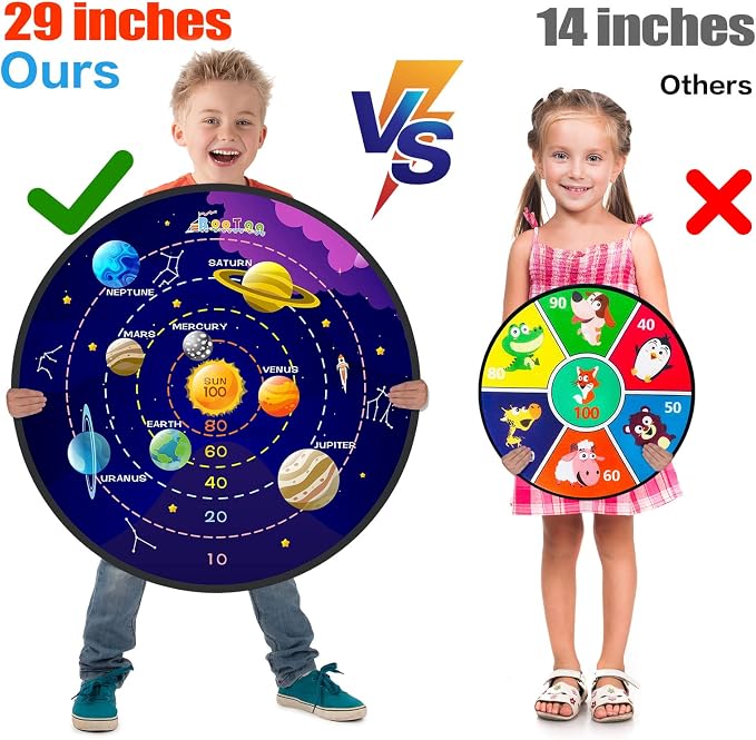 BooTaa 29" Large Dart Board for Kids, Kids Dart Board - Image 2