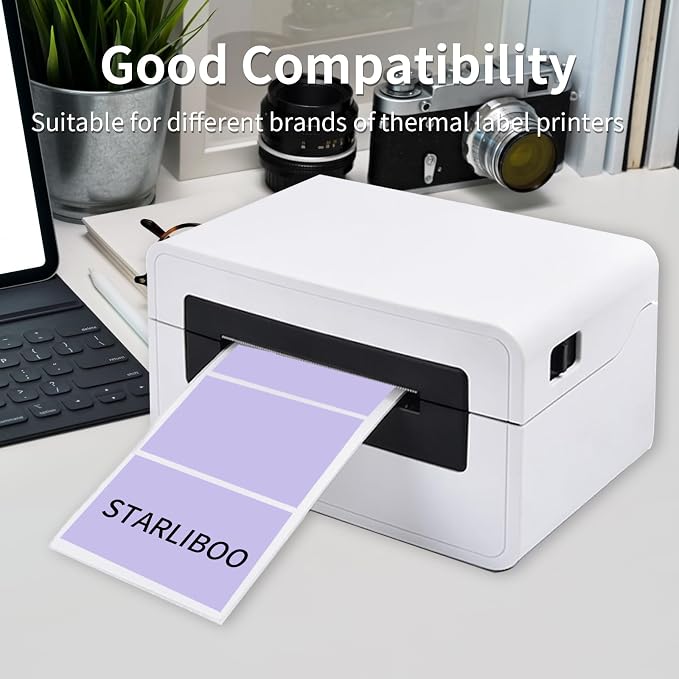 STARLIBOO 3x2 inch Direct Thermal Label Stickers - Image 4