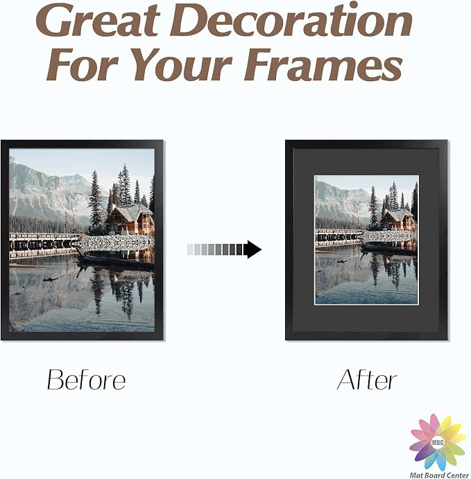 MBC Mat Board Center, 16x20 for 12x16 Black Photo Picture Mats - Image 7