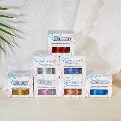 BENECREAT 17 Gauge Jewelry Craft Aluminum Wire 380 Feet Bendable Metal - Image 7