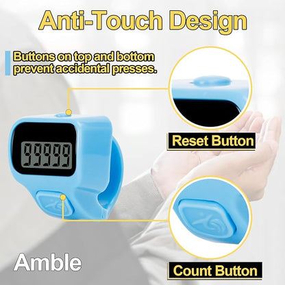 Amble Clicker Counter, Tally Counter, 6 Pack Electronic Finger Clicker - Image 2