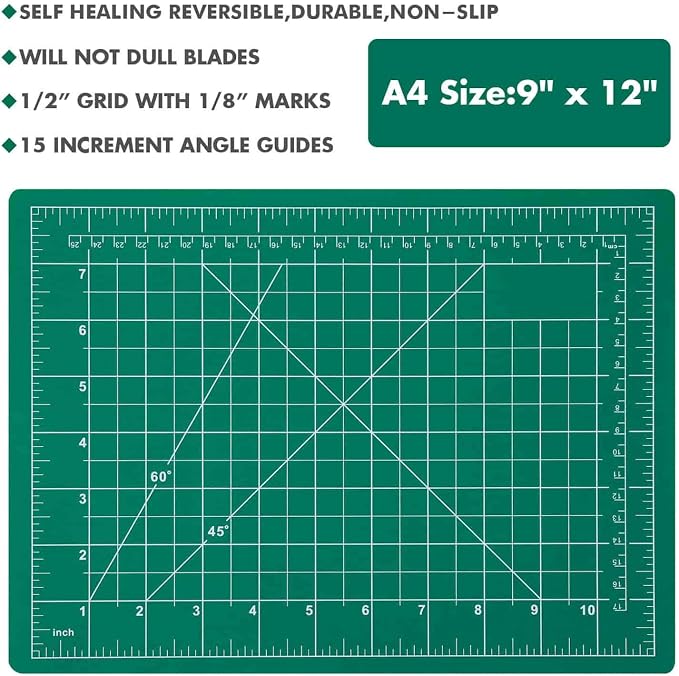 Anezus Craft Knife Precision Cutter and Self Healing Cutting Craft Mat Hobby - Image 5