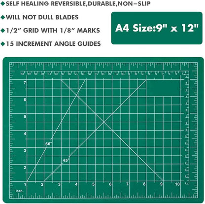 Anezus Craft Knife Precision Cutter and Self Healing Cutting Craft Mat Hobby - Image 5
