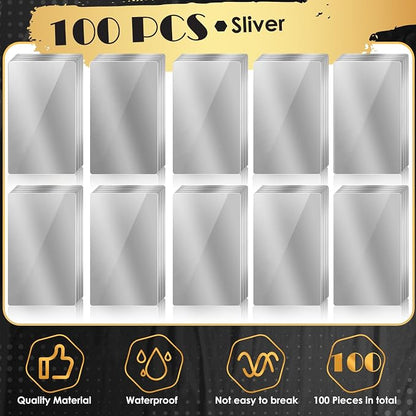 weparmeety 100 Pcs Sliver Metal Engraving Blanks Colorful Aluminum Sheet Laser - Image 3