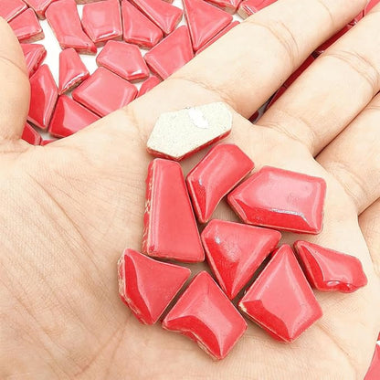 1.1LB Irregular Ceramics Mosaic Tiles, Mosaic Pieces Stones - Image 7