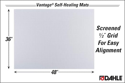 Dahle Vantage 10684 See-Through Premium Self-Healing Cutting Mat, 1/2" Grid - Image 2