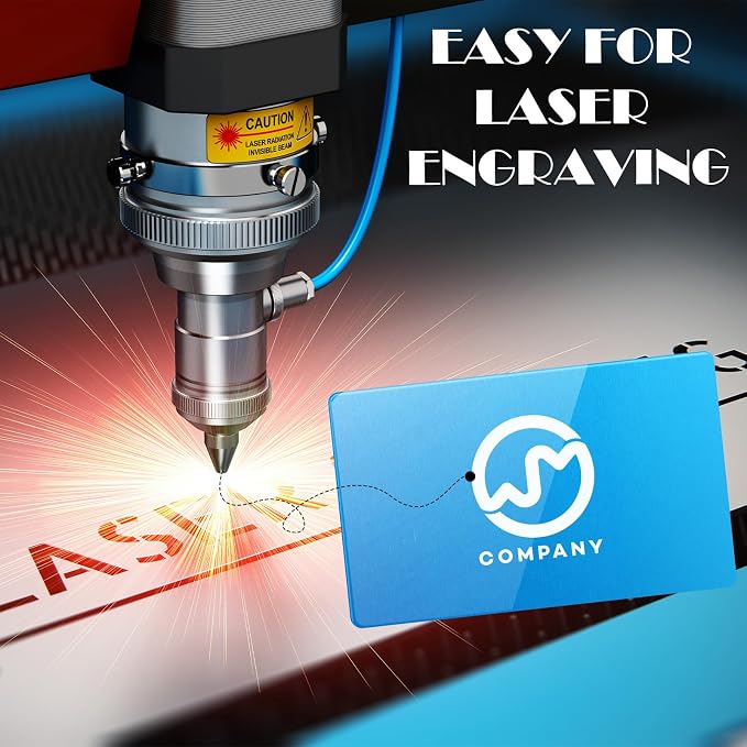weparmeety 100 Pcs Metal Engraving Blanks Colorful Aluminum Sheet Laser - Image 4