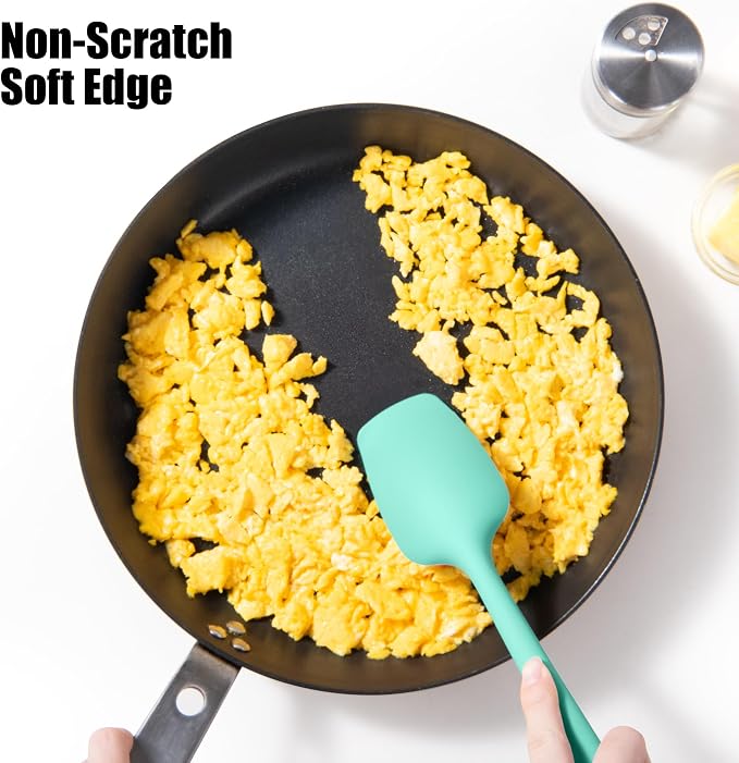 Heat Resistant Silicone Spoon Spatula, Doosu 600°F High Temp Flexible Cooking - Image 4