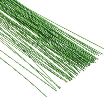 PATIKIL 26 Gauge 16" Floral Stem Wire, Light Green - Image 4