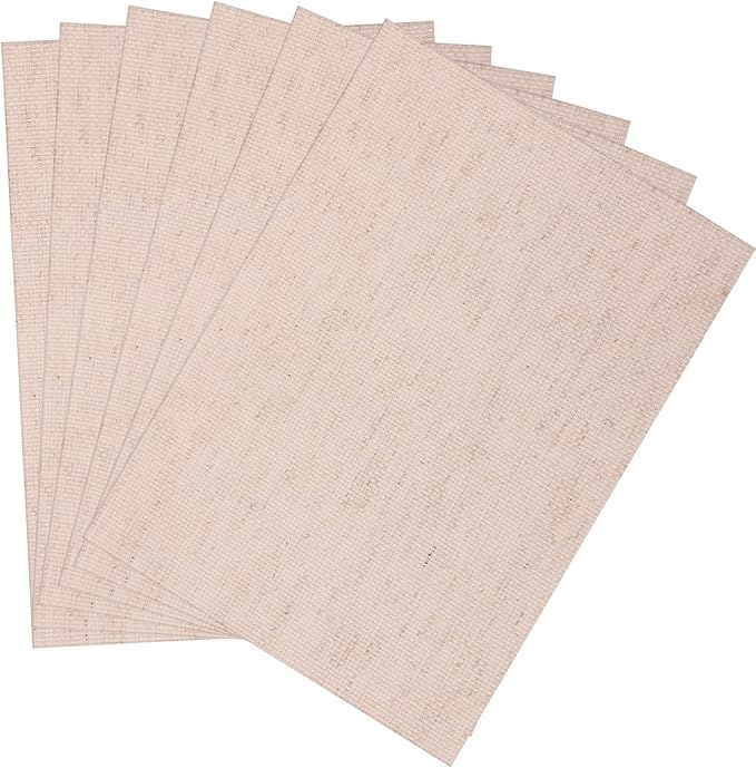 Caydo 6 Pieces Aida Cloth 14 Count Linen Cross Stitch Fabric Embroidery Fabric by Caydo