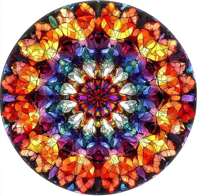 Puzzles for Adults Diamond Mandala Wooden Puzzles, 200 Pieces Unique Shaped - Image 2
