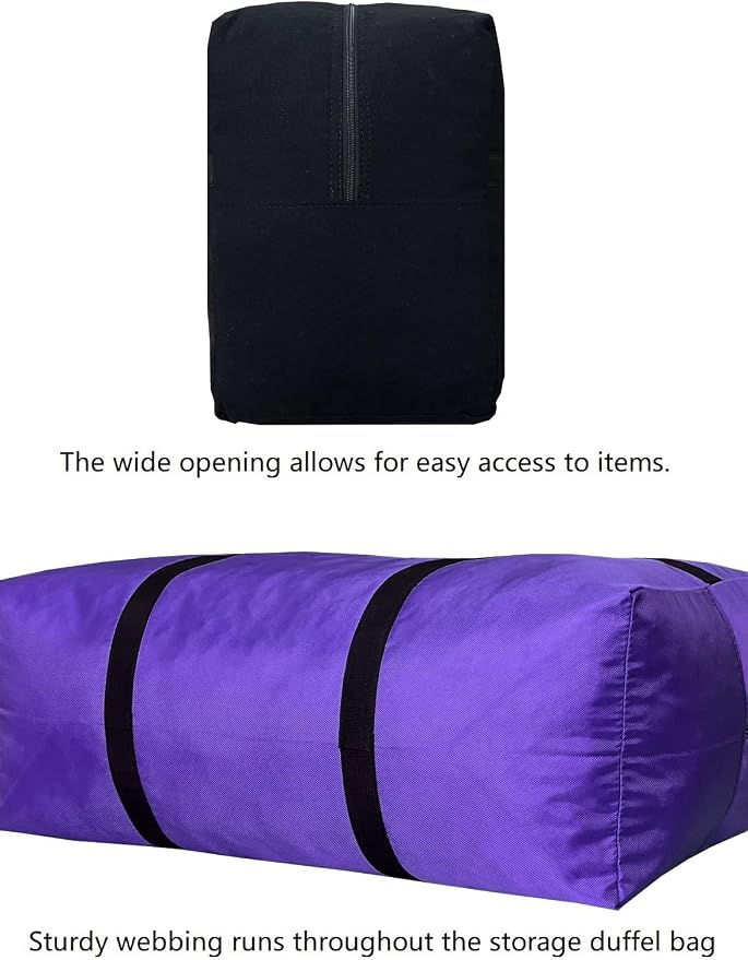Extra Large Duffle Bag for Travel, Big Foldable Storage Bag - Image 5
