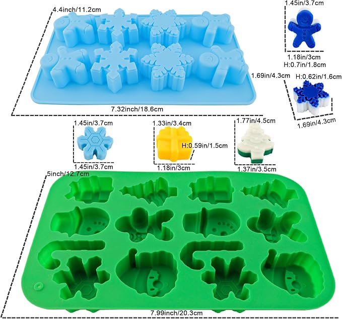 Christmas Silicone Molds Christmas Chocolate Molds Candy Molds - Image 3