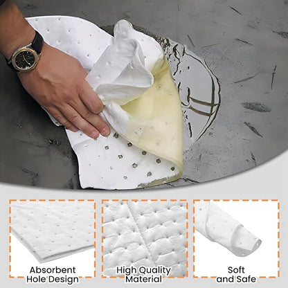 Smaafit Oil-Only Absorbent Pads 17.5" x 13.5" Heavyweight Oil Absorbing Mats - Image 5