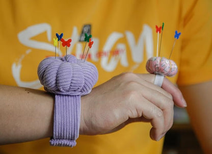 Wrist Pin Cushions, Sewing Needle Cushion kit - Image 6