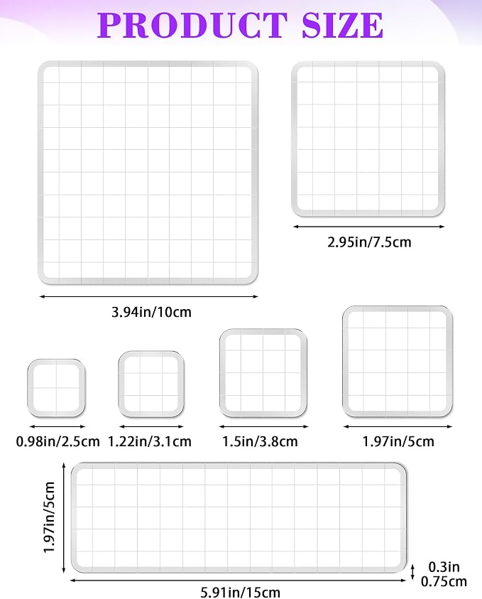 7 Pieces FIVEIZERO Acrylic Stamp Block - Image 2