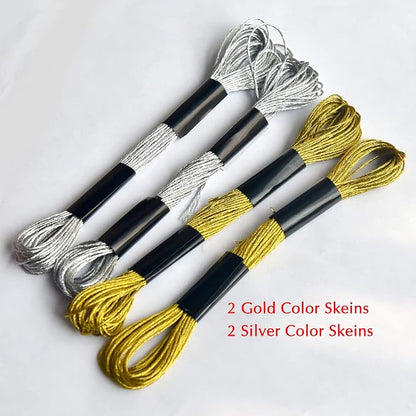 Embroidery Floss Rainbow Color 109 Skeins Per Pack Cross Stitch Threads - Image 4