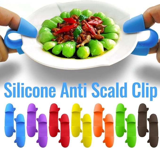 1 Pair Mini Silicone Finger Clip, Professional High Heat Resistant Finger - Image 2