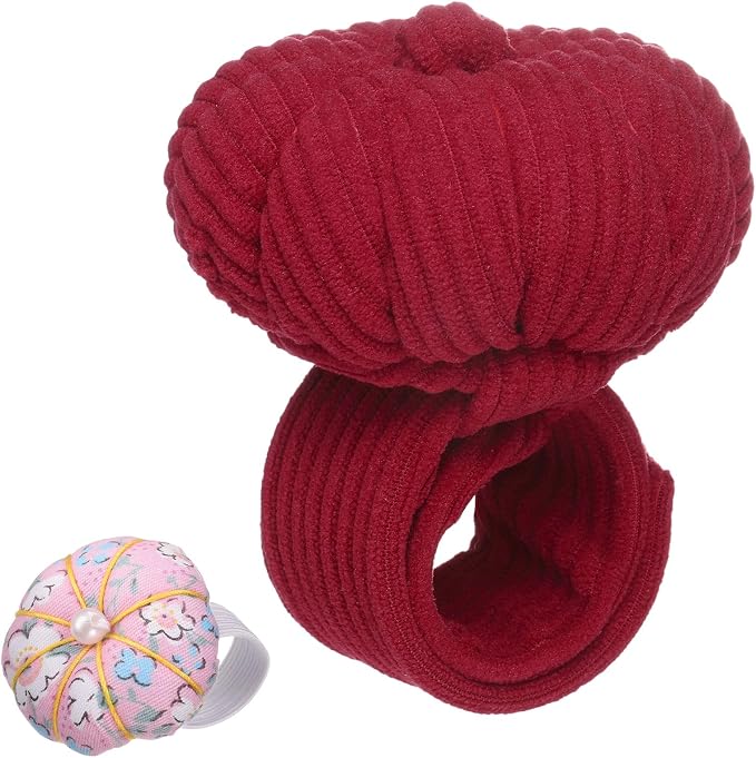 HARFINGTON Wrist Pin Cushions, Sewing Needle Pin Cushion Adjustable Strap by HARFINGTON