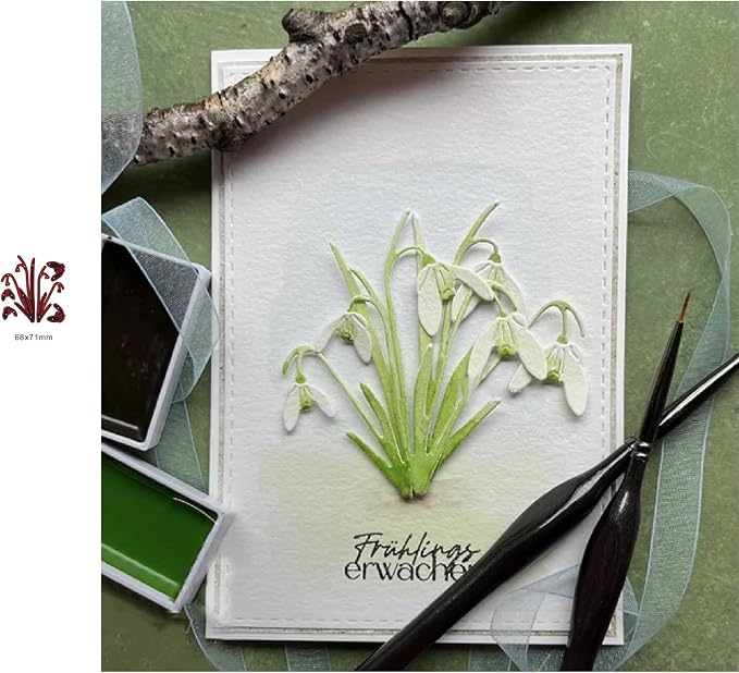 Lapoo Metal Cutting Die for Scrapbooking, 3D Backgrounds Frame New Cutting Dies - Image 2