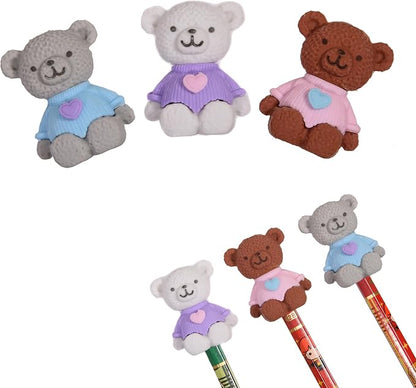HILAZA 18Pcs Pencil Top Erasers by HILAZA