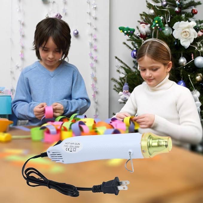 Heat Gun for Crafting, 110V 300W Handed Hot Air Gun, 3.28FT Ultra-Long Cable - Image 7