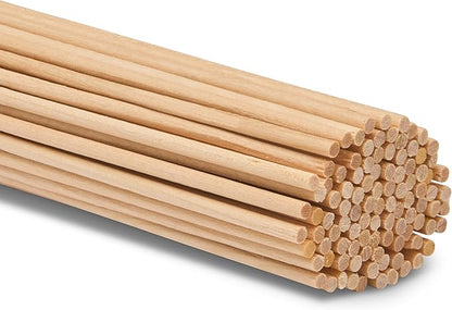 Dowel Rods Wood Sticks Wooden Dowel Rods 1/8 x 36 Inch Unfinished Hardwood by Woodpeckers