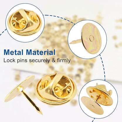 130 Set Pin Backs, Blank Pins Scatter Butterfly Clutch Pin Holder Enamel Pin - Image 4