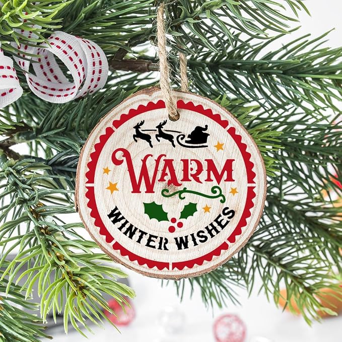 Small Christmas Stencils for Painting on Wood 4inch, Christmas Stencil Xmas - Image 4