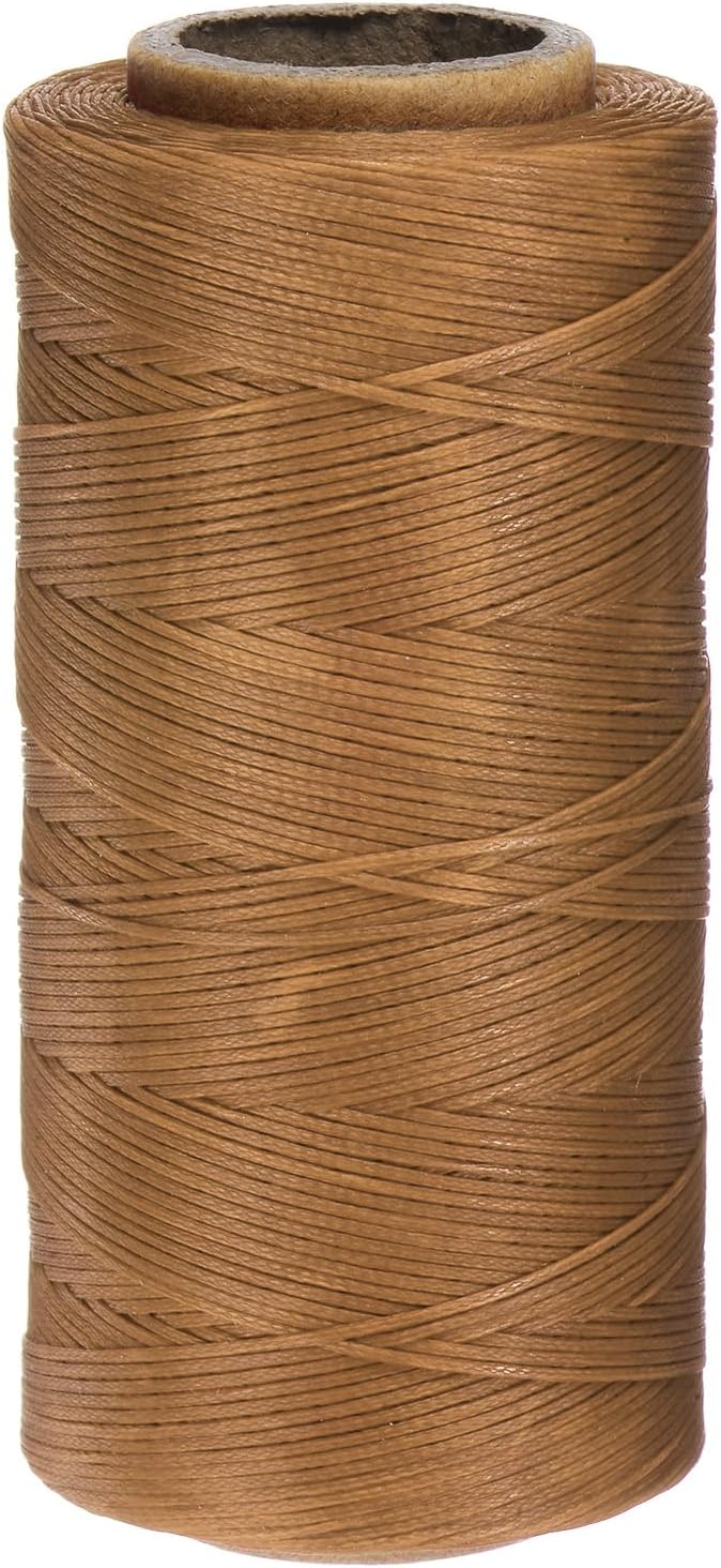 uxcell Leather Sewing Waxed Thread, 284 Yards / 260m 0.8mm 150D Flat Polyester by uxcell