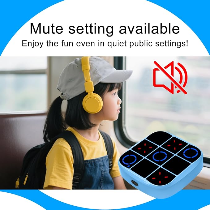 Tic-Tac-Toe Bolt Game, 4-in-1 Handheld Puzzle Games Console, Electronic - Image 8