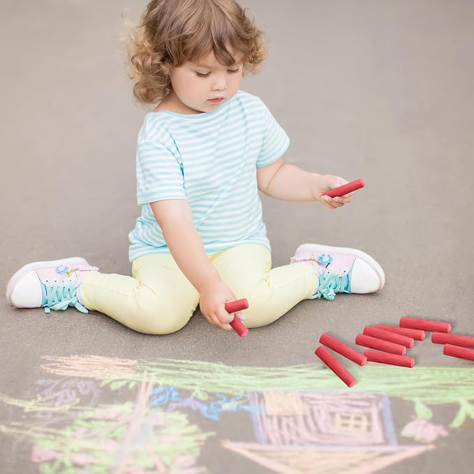 20 Pcs Sidewalk Chalks for Kids Non Toxic Jumbo Chalk for Party Gift Outdoor - Image 7