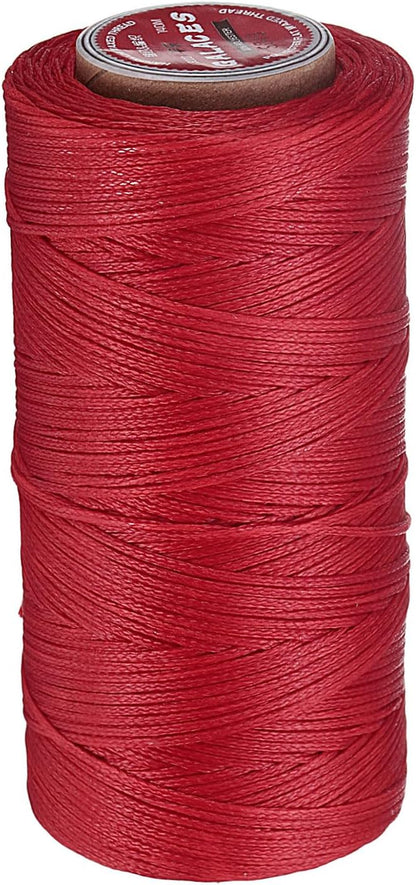 uxcell Flat Leather Sewing Waxed Thread, 140m / 153 Yards Polyester Wax String by uxcell