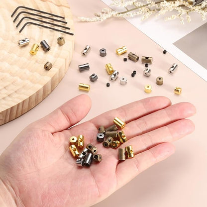 MECCANIXITY 40 Pcs Metal Locking Pin Backs, Locking Pin Keepers Clasp 9mm - Image 3