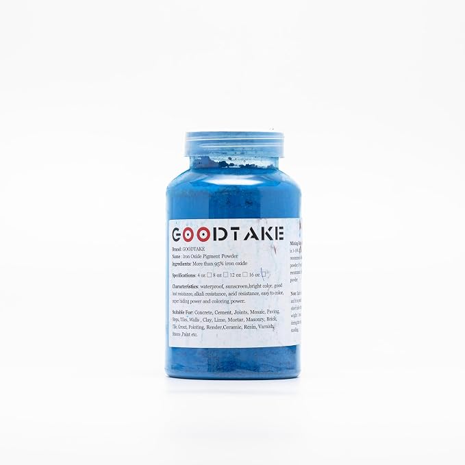 GOODTAKE Blue Pigment Cement Pastel Tile Paint Color Pigment DIY Manually - Image 7