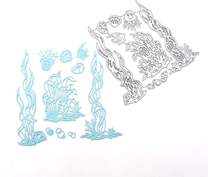 Metal Sea Grass Seaweed Coral Tropical Fish Cutting Dies, Jellyfish Shell Fish - Image 4