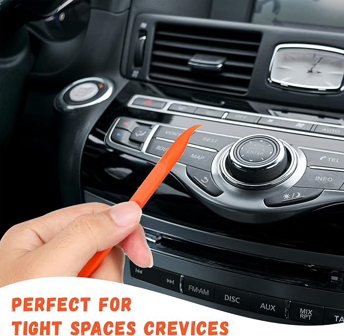 Minatee 18 Pieces Non-scratch Plastic Scraper Tool Multi-purpose Carbon Fiber - Image 5